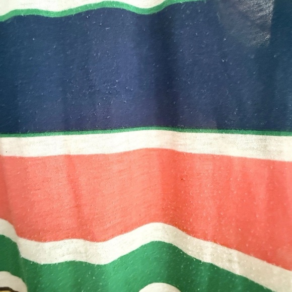 Miss Me Women's Size S Multicolor Striped Beaded Scoop Neck Racerback Tank Top - Picture 4 of 6